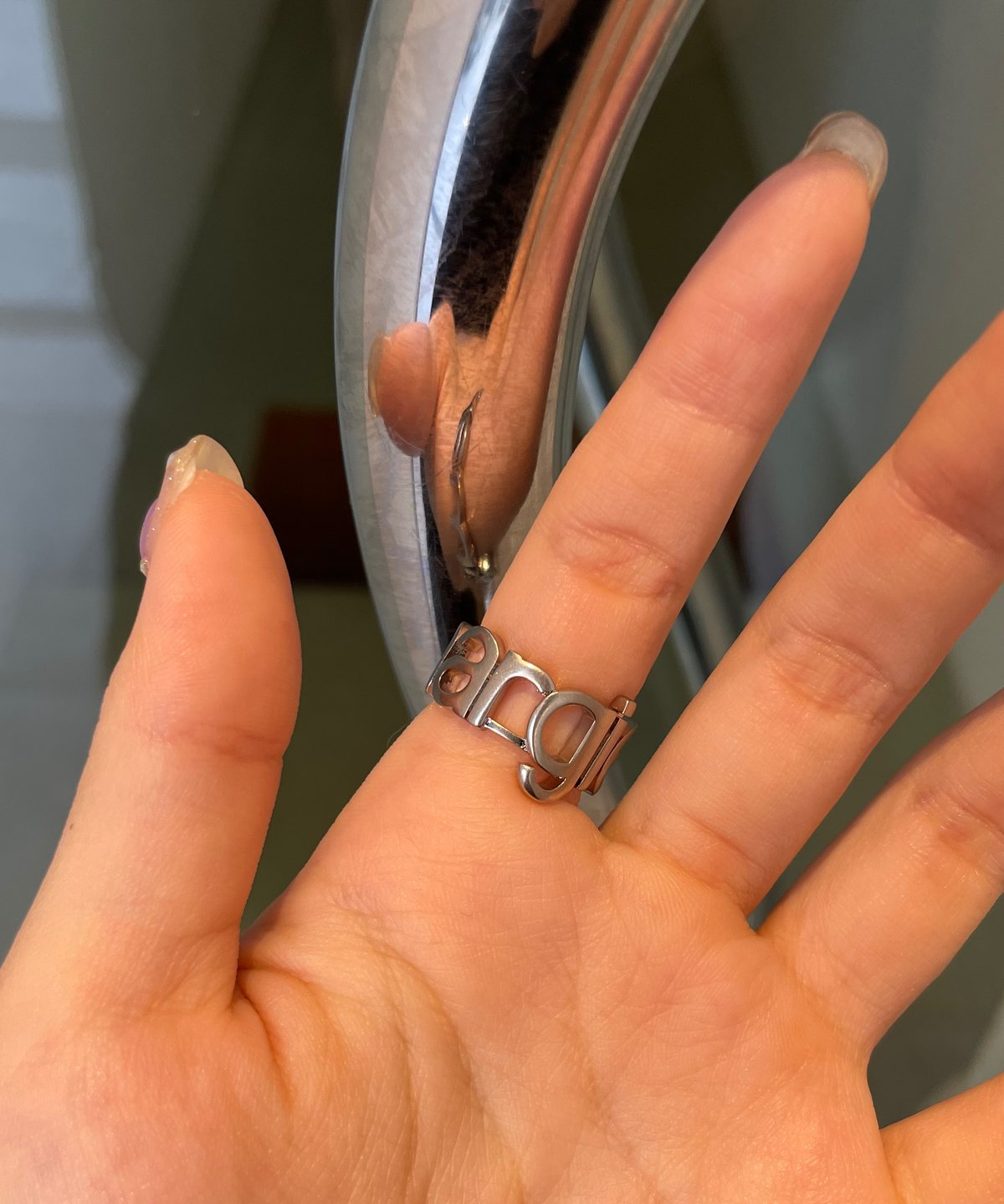 【MM6】Maison Margiela シルバー Letter Logo リング MM6 / letter logo ring | JURK shop tokyo