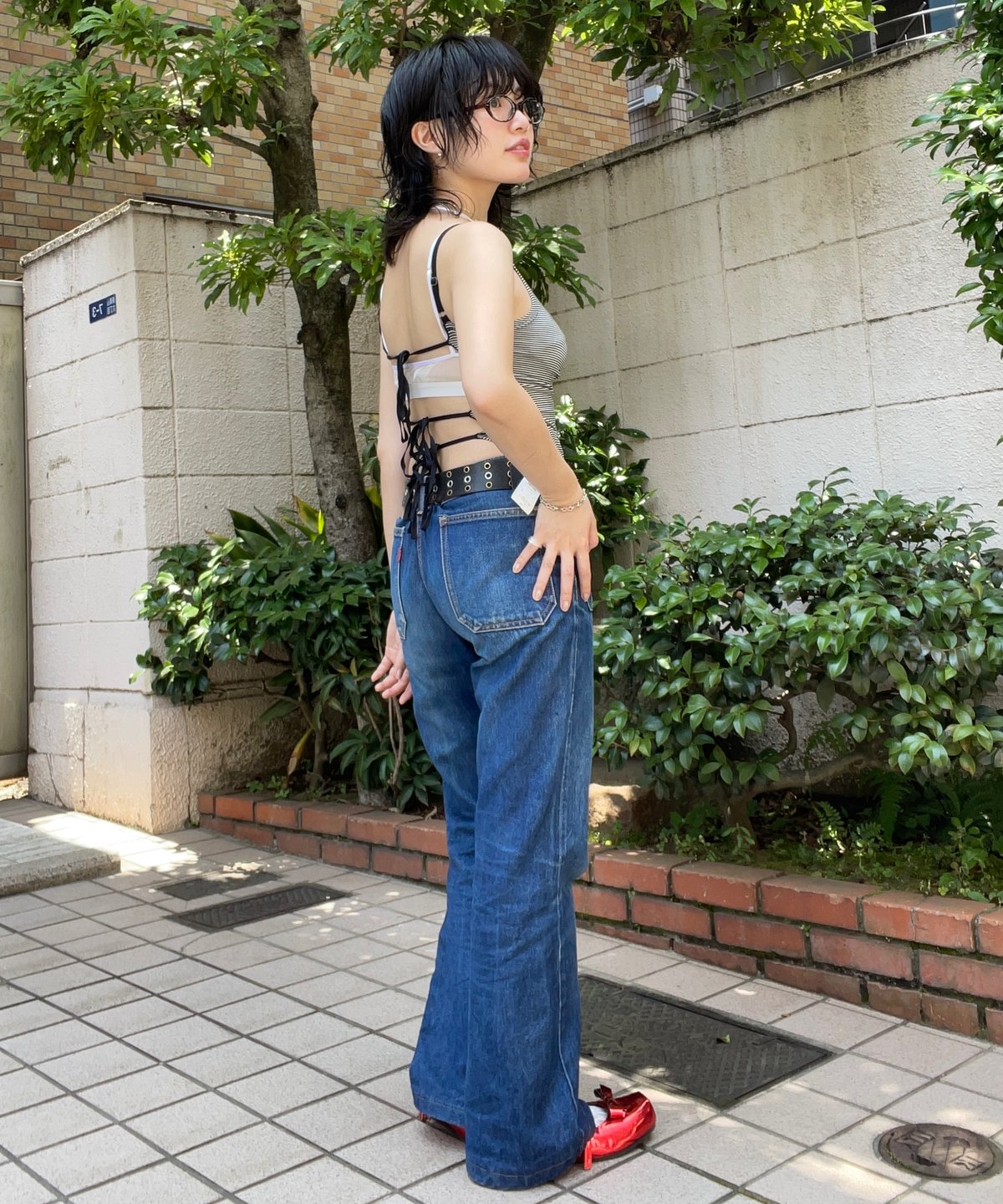 〖FUMIE TANAKA〗　long ribbon hook FUMIE TANAKA long ribbon hook