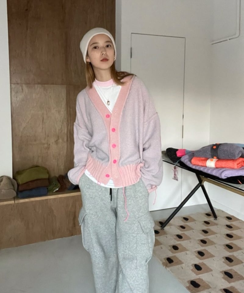 UGLY SWEATER CLUB ニット ピンク M UGLY SWEATER CLUB / #55 DUSTY | JURK shop tokyo