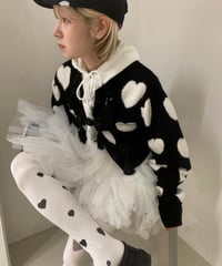 帽子 VIVIANO / H05 Heart Pattern Fur Aviator VIVIANO / Heart Pattern Fur Aviator Hat | JURK