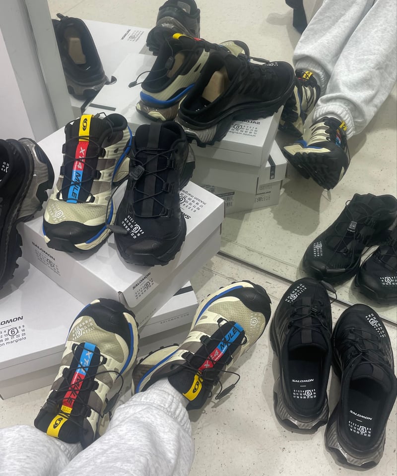 【MM6×Salomon】 XT-4 sneaker ブラック 36(24cm) MM6 Maison Margiela X Salomon XT-4 slip-on Sneakers | Black