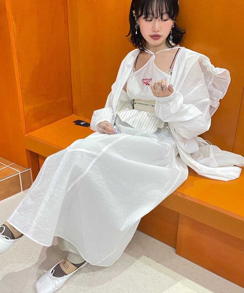 ORGUE Emboss camisole one-piece ホワイト　M ORGUE Emboss camisole one-piece ホワイト M Orgue Emboss camisole