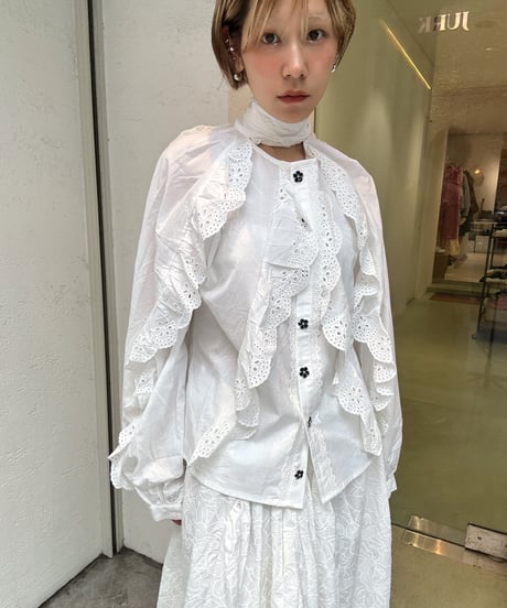 sister jane / Elodie Lace Trim Hoodie sister jane / Elodie Lace