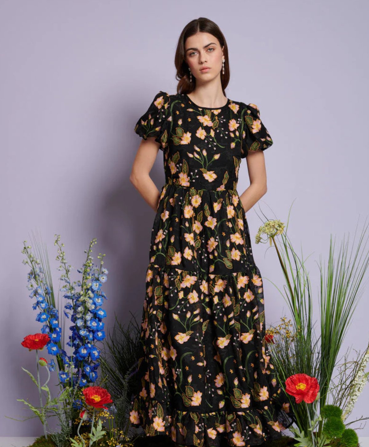 Dream Sister Jane ドレス　美品XS DREAM sister jane / Swift Jacquard Midi Dress |