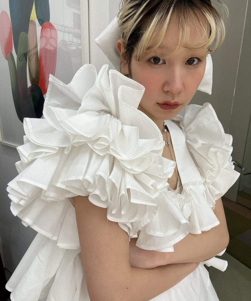 naokitomizuka / Ruffle camisole blouse | JURK s naokitomizuka / Ruffle camisole blouse | JURK s