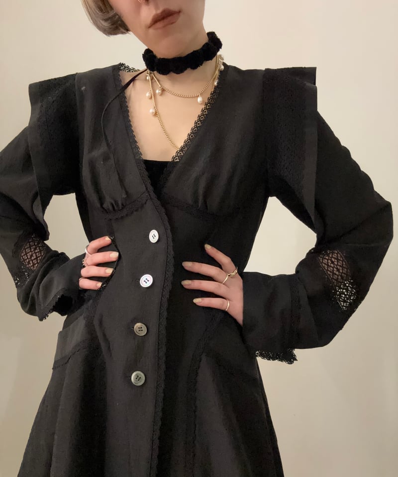 ジャケット・アウター fetico LACE-PANELED JACKET FETICO / LACE-PANELED JACKET | JURK shop tokyo