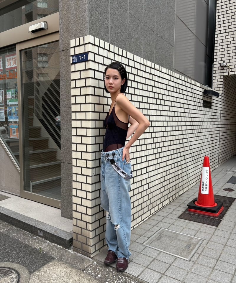 FETICO / Velour paneled bodysuit | JURK shop tokyo