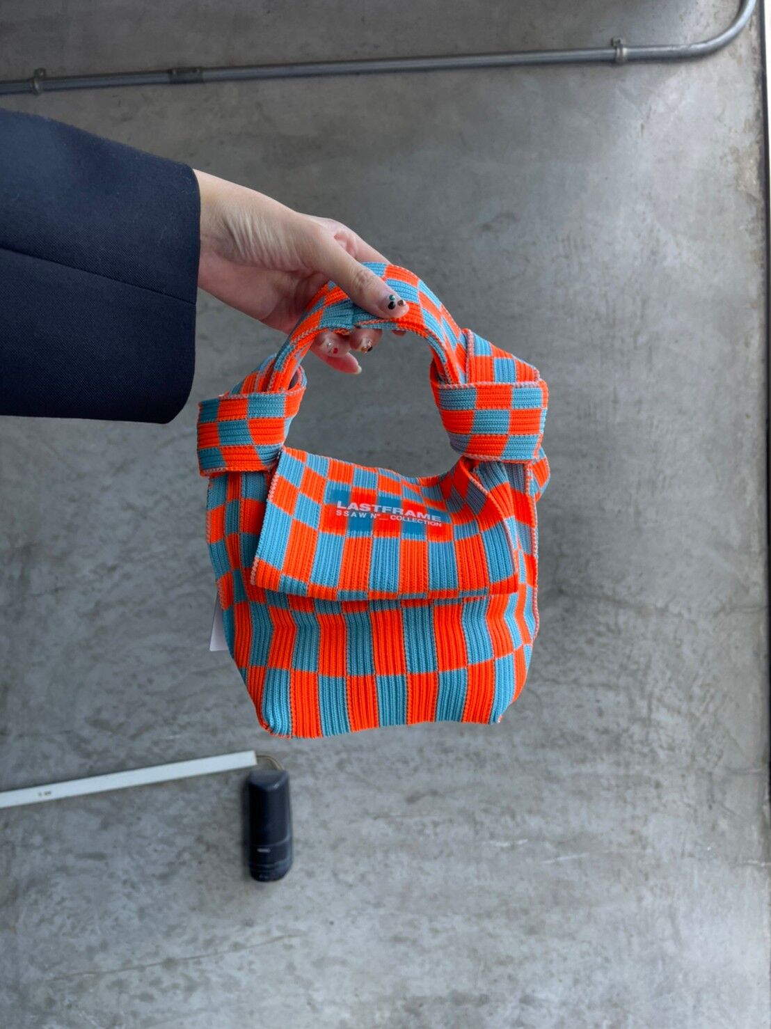LASTFRAME / Ichimatsu obi bag (mini) | JURK TOKYO LASTFRAME / Ichimatsu obi bag (mini) | JURK TOKYO