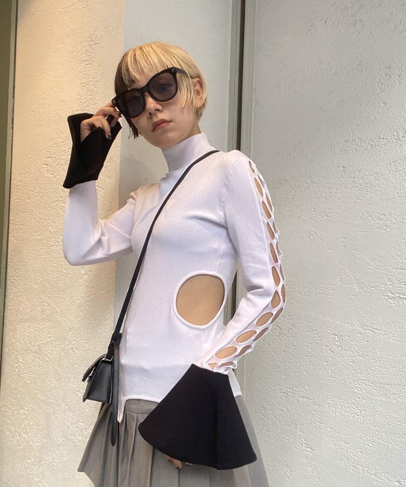 FETICO / BICOLORED KNIT BODYSUIT | JURK TOKYO FETICO / BICOLORED KNIT BODYSUIT | JURK TOKYO