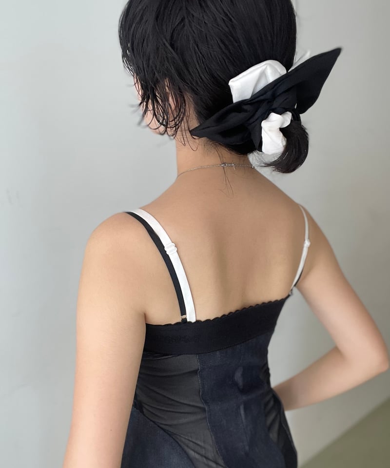 heyep / Silk Square Scrunchie(Large/Medium) | J