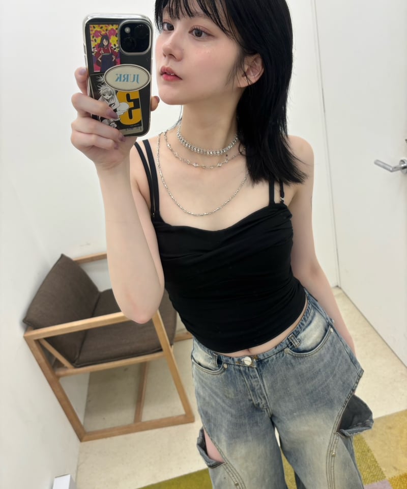 Determ; / Collagen Gathered Cami | JURK shop tokyo