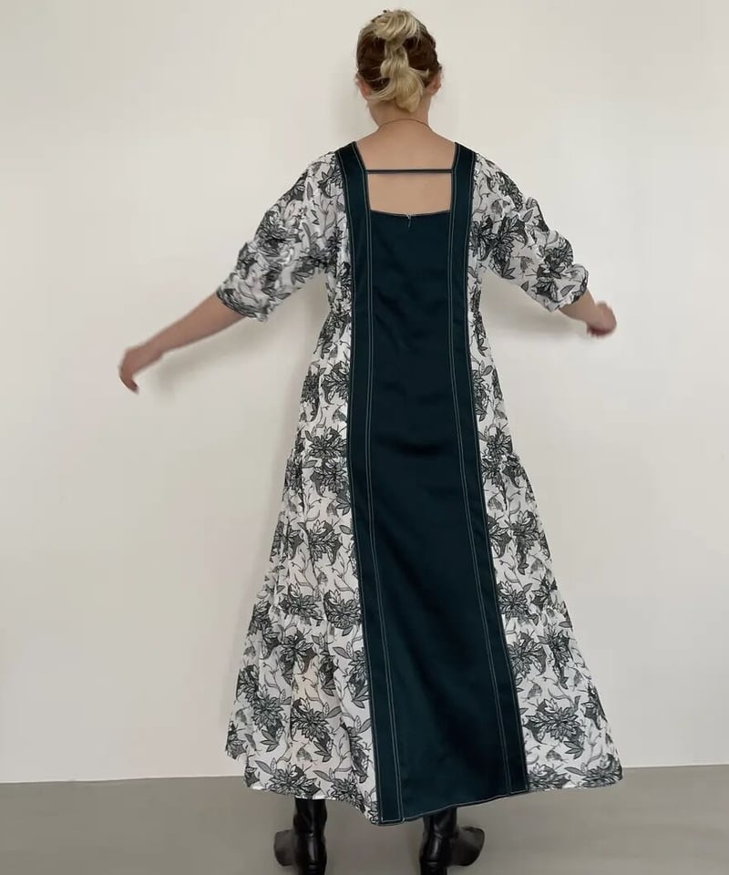 MURRAL / Dahlia embroidery tiered dress | jurk...