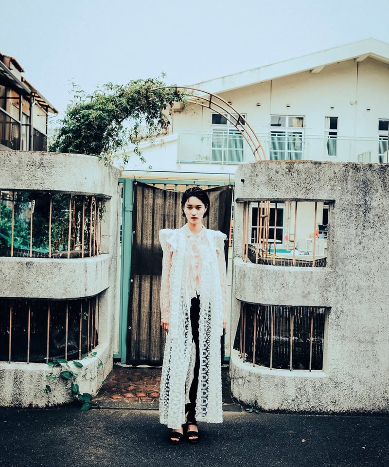 naokitomizuka / Organdie embroidery back ribbon