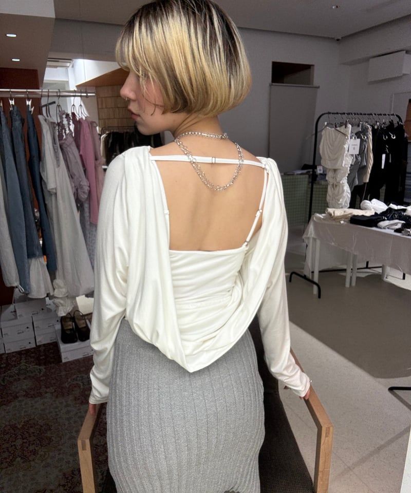 Determ; / Collagen Gathered Cami | JURK shop tokyo