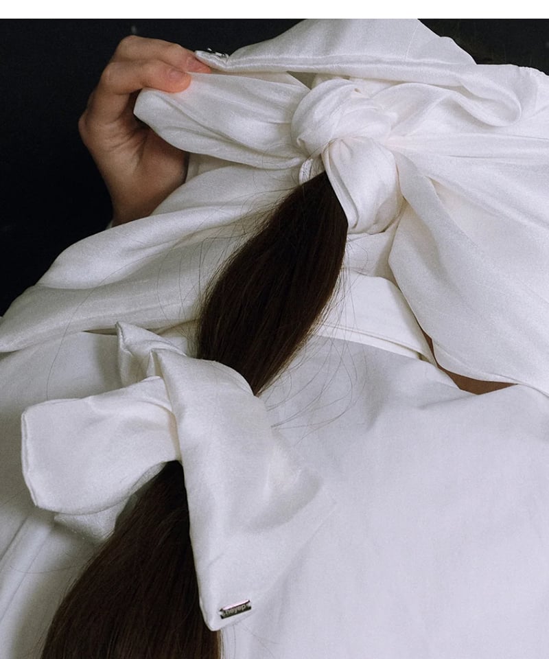 heyep / Silk Square Scrunchie(Large/Medium) | J