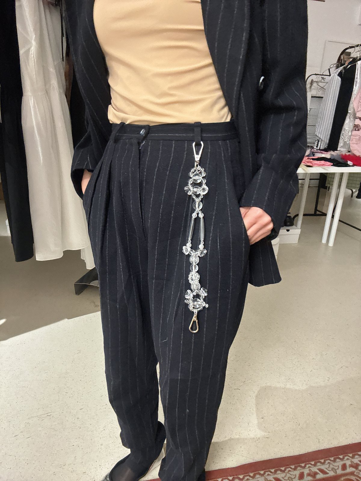 Satoko Oishi / short strap (clear) | JURK shop
