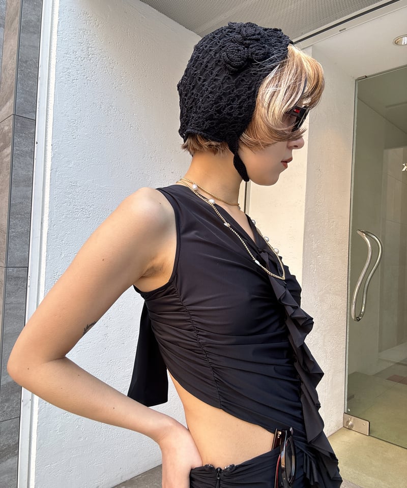 FETICO / HAND-KNITTED ROSE BEANIE | JURK shop t