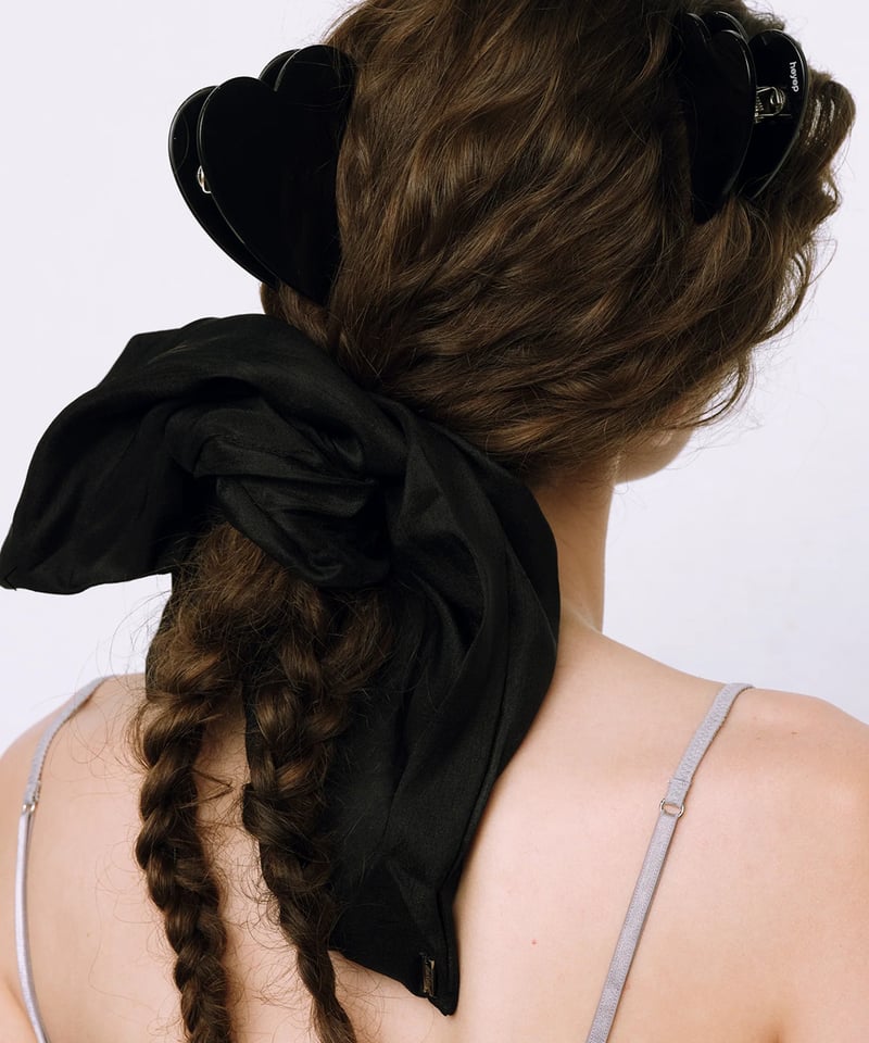 【heyep（ヘイップ）】Silk Square Large Scrunchie U by SPICK&SPAN ヘアアクセサリー 「heyep/ヘイップ」 Silk