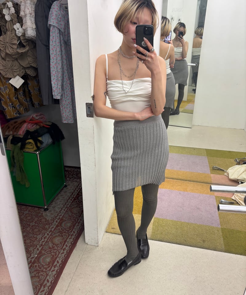 Determ; / Collagen Gathered Cami | JURK shop tokyo