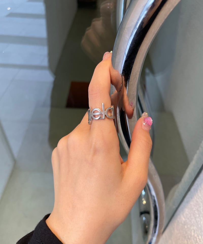MM6 / letter logo ring | JURK shop tokyo