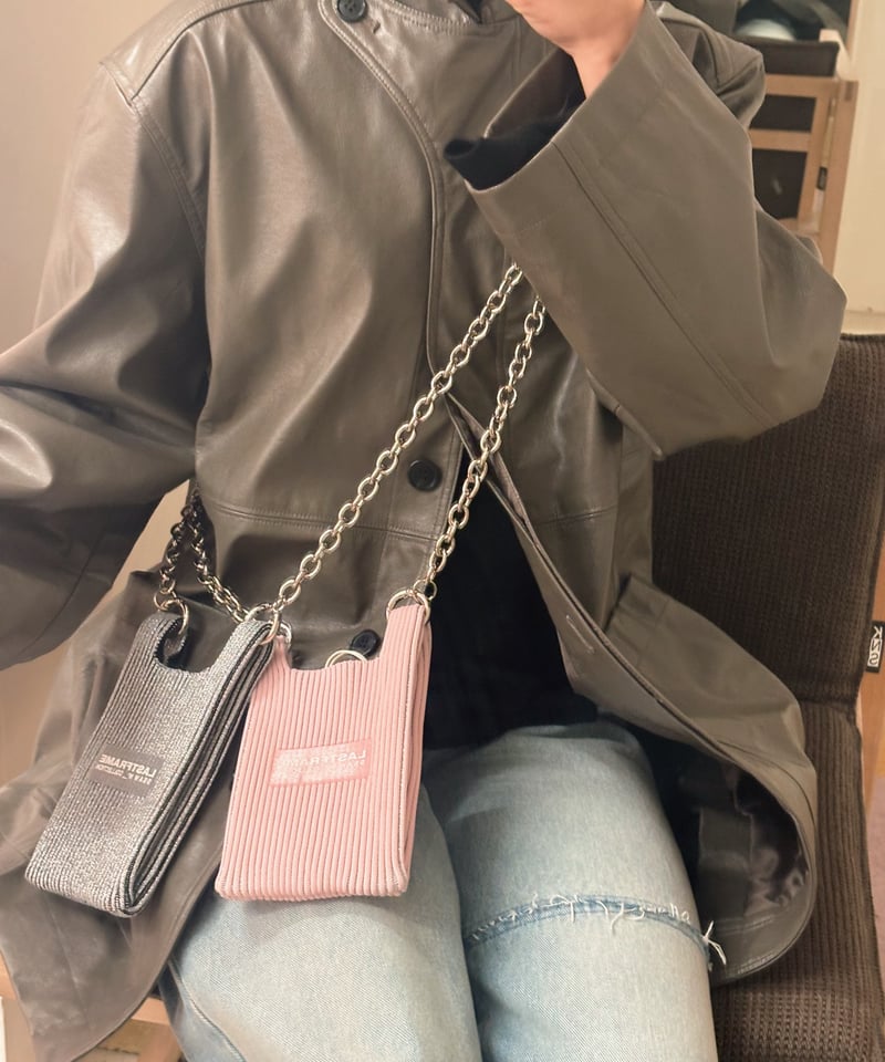koushi◎ LASTFRAME TWO TONE MARKET LASTFRAME(ラストフレーム)のTWO TONE MARKET BAG SMALL DARK