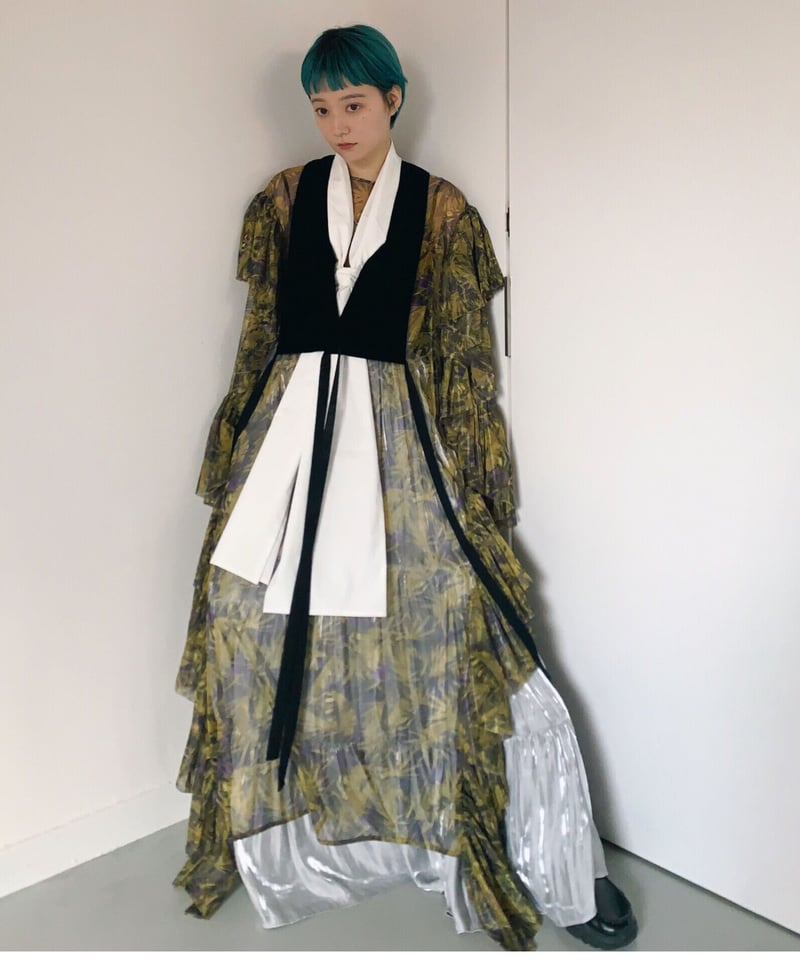 FUMIE=TANAKA / mesh frill OP | JURK TOKYO FUMIE=TANAKA / mesh frill OP | JURK TOKYO