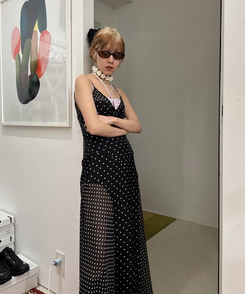 FETICO / SHEER COMBINED SLIP DRESS | JURK shop