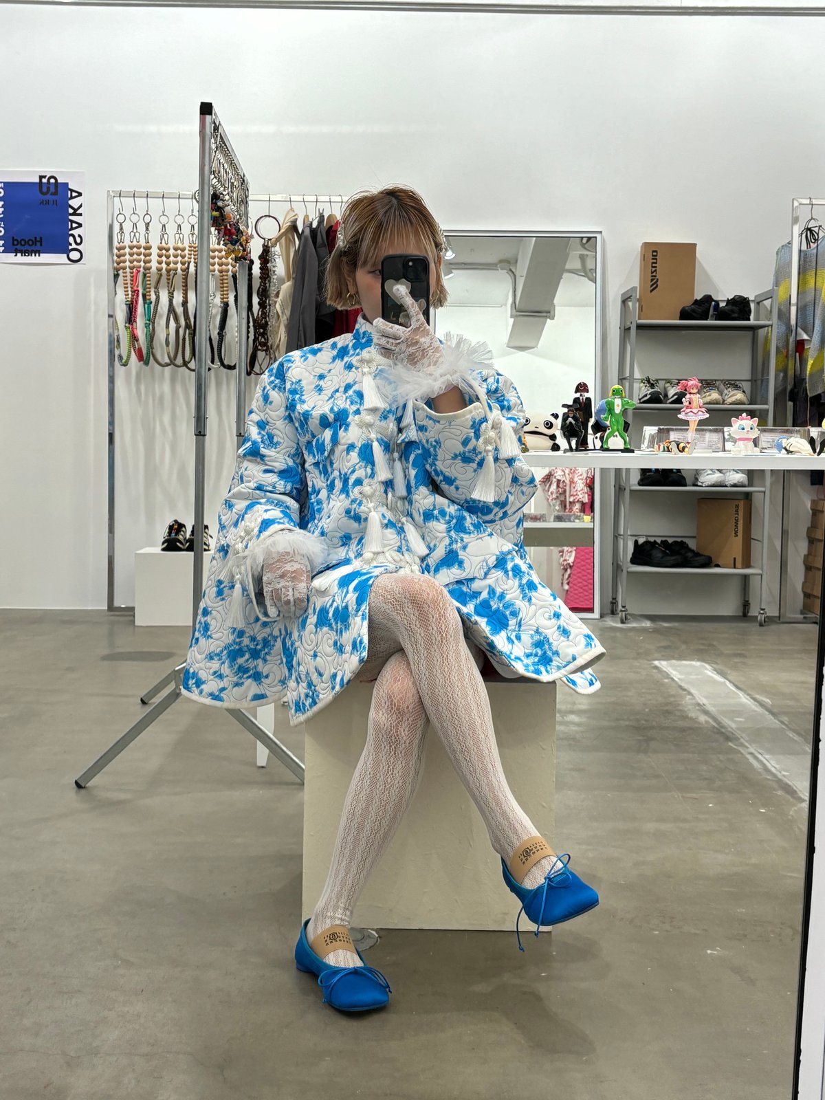 VIVIANO キルティングマオジャケット 黒 VIVIANO / Quilted Mao Jacket 