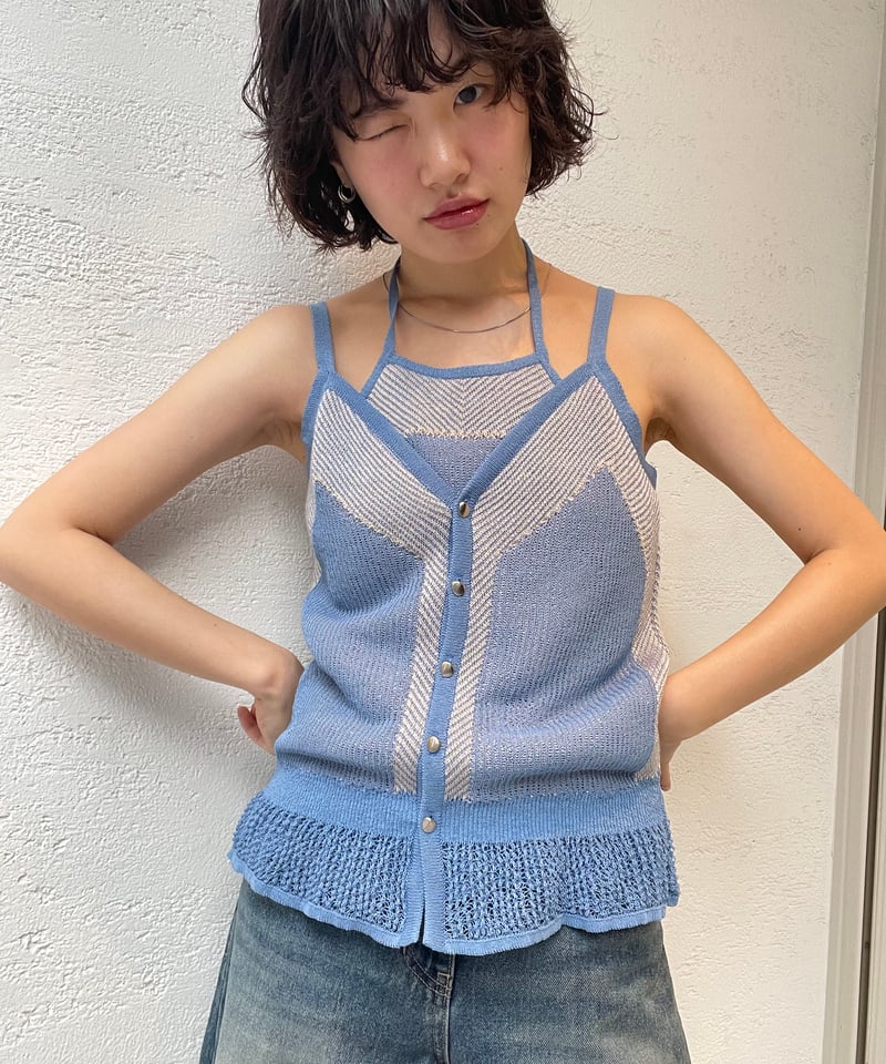 MURRAL / Pigment knit camisole top | JURK shop