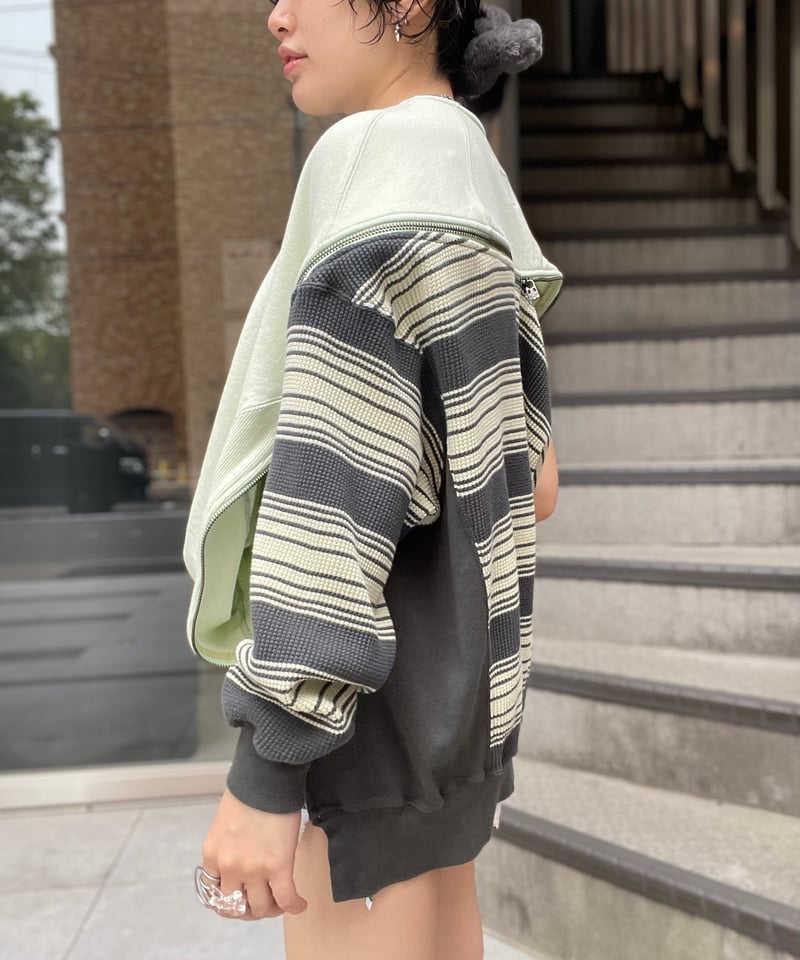 FACETASM / waffle knit zip sweat | JURK shop tokyo