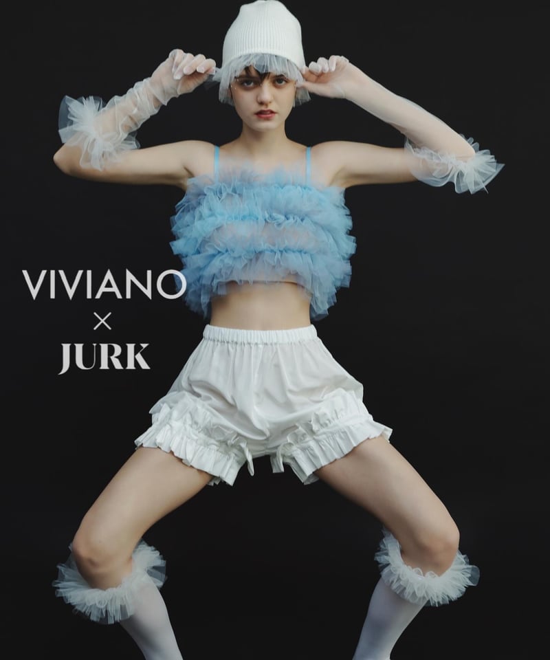 VIVIANO jurk チュール キャミ VIVIANO × JURK / Tulle Cami Top | JURK
