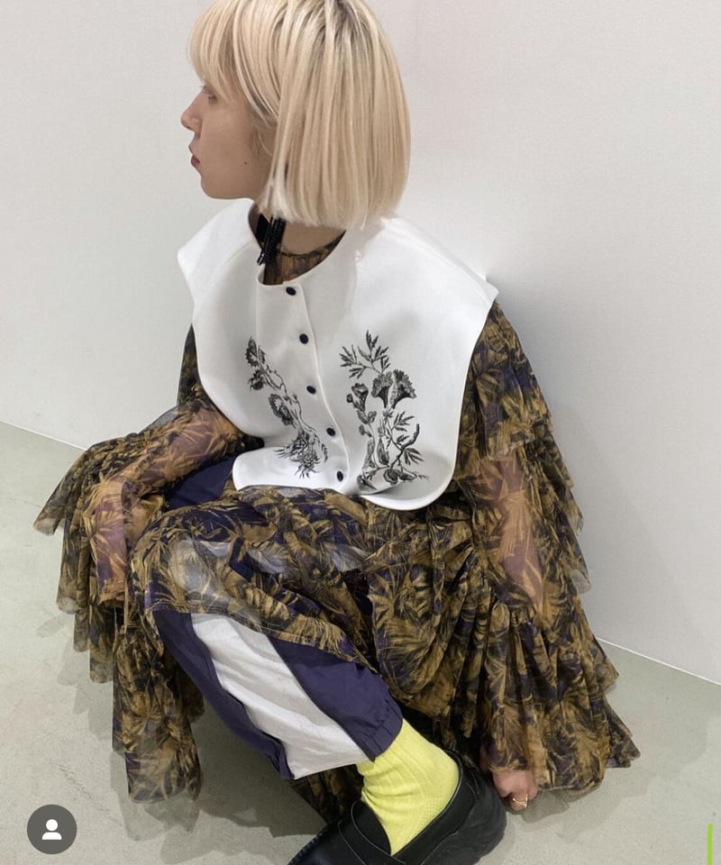 FUMIE=TANAKA / mesh frill OP | JURK TOKYO FUMIE=TANAKA / mesh frill OP | JURK TOKYO