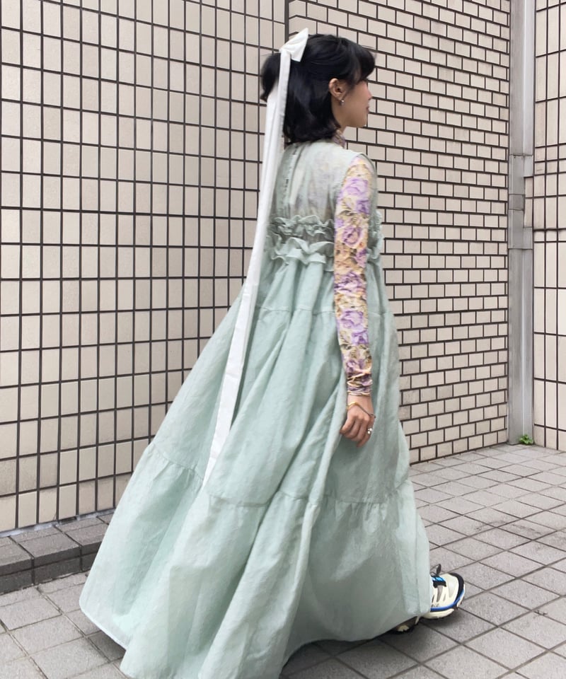 ワンピース dream sister jane parlour organza dress Dream Sister Jane organza puff sleeve smock dress in