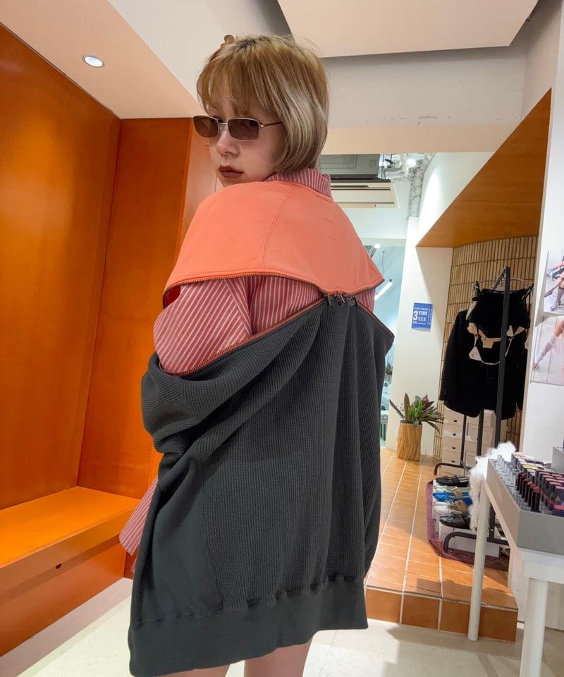 FACETASM / waffle knit zip sweat | JURK shop tokyo