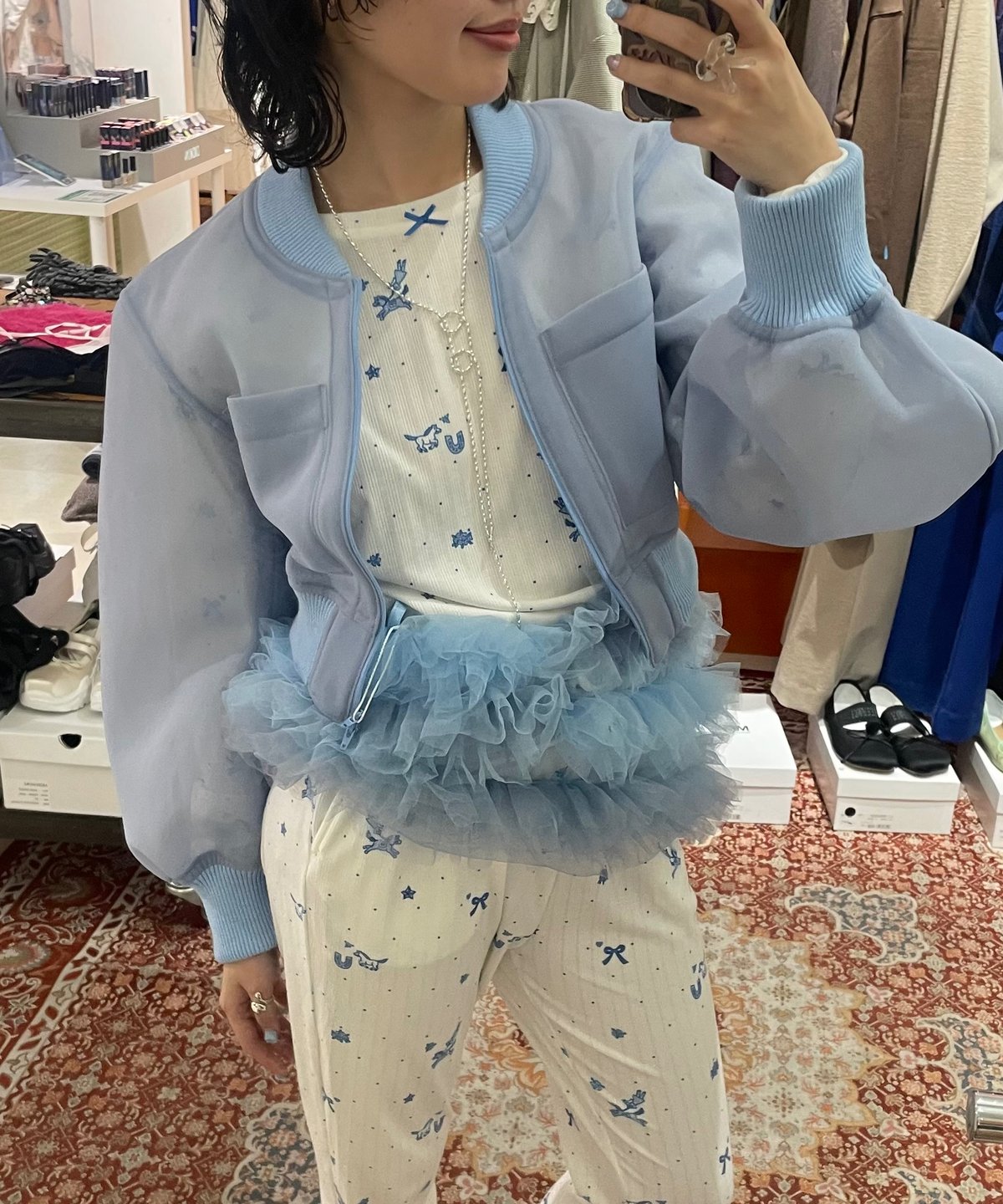 FUMIE=TANAKA / sheer short blouson | JURK TOKYO FUMIE=TANAKA / sheer short blouson | JURK TOKYO