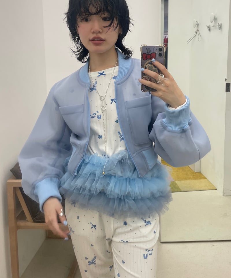 FUMIE=TANAKA / sheer short blouson | JURK TOKYO FUMIE=TANAKA / sheer short blouson | JURK TOKYO