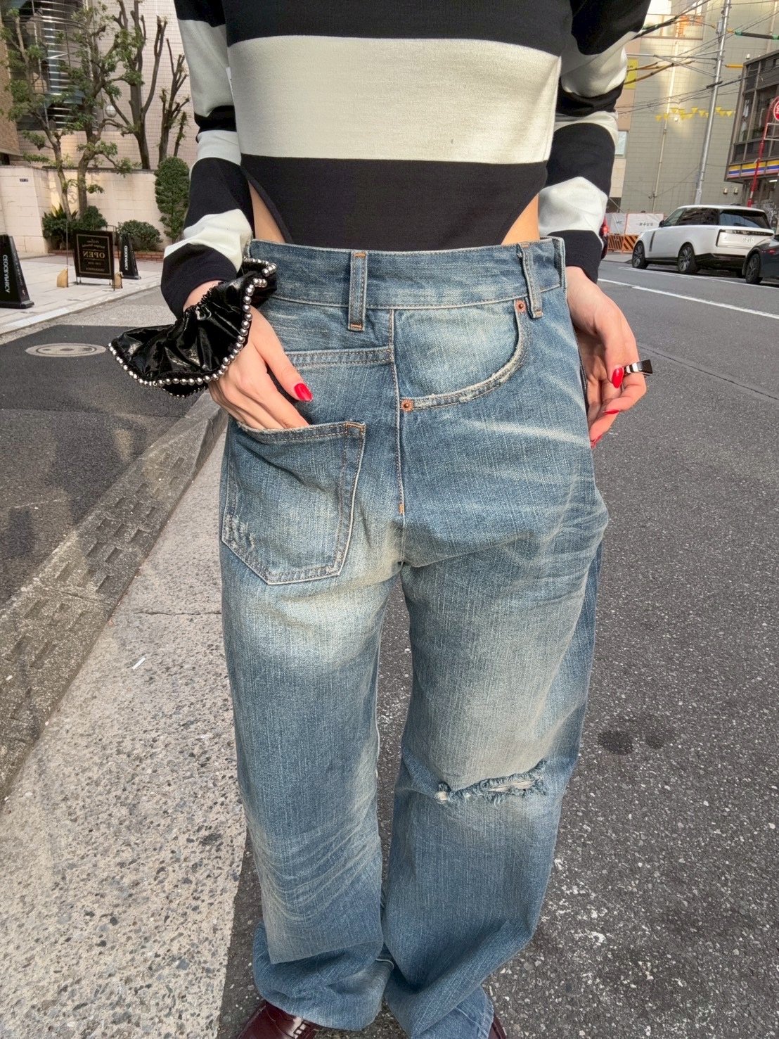 MM6 スウェードデニム エムエムシックス メゾン マルジェラ MM6 Maison Margiela MM6