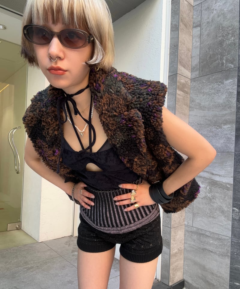 FUMIE=TANAKA / jq boa vest | JURK TOKYO FUMIE=TANAKA / jq boa vest | JURK TOKYO
