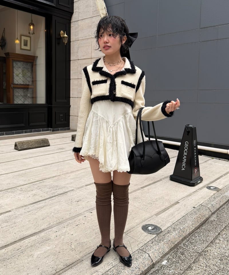 FETICO / Boucle knit short jacket | JURK shop t