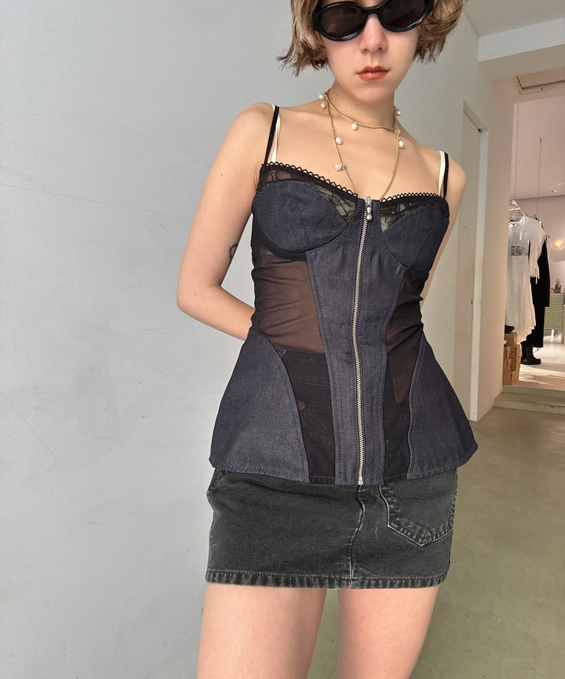 FETICO / organic cotton denim bustier | JURK sh