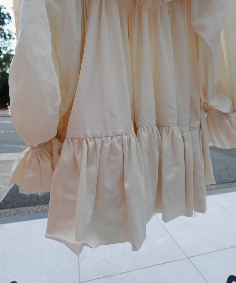 VIVIANO × JURK / Layered Mini Dress(white) | JU