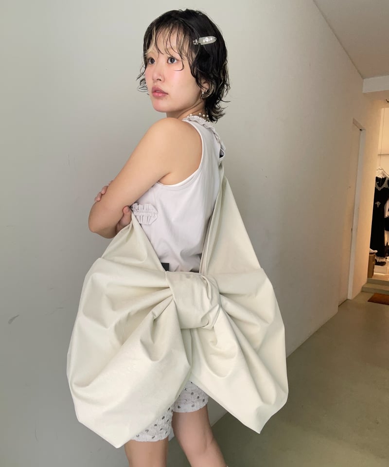 完売品 新品　naokitomizuka 26ss リボンバック naokitomizuka / Design ribbon bag | JURK shop t