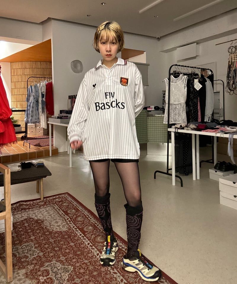 BASICKS / Oversized Stripe Football Shirt | JUR