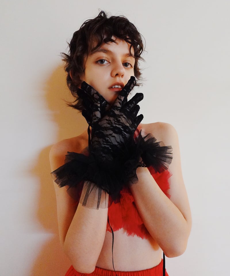 VIVIANO×JURK / Tulle & Lace Gloves VIVIANO × JURK / Tulle & Lace Gloves(black) | J