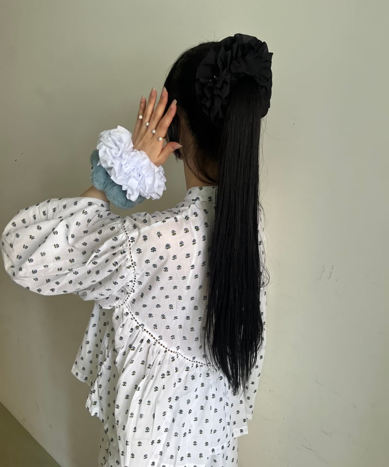 Heyep / Ruffled Jersey Scrunchie | JURK shop tokyo