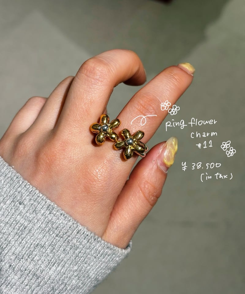 MAISON D'PULSE / Ring flower charm | JURK shop