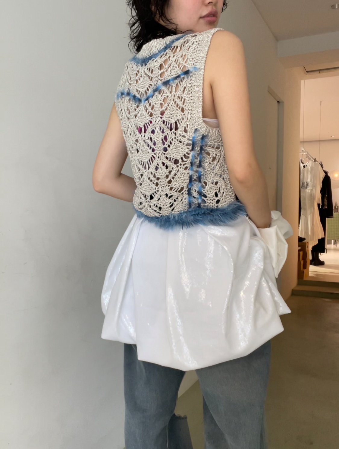 Andersson Bell ダブルブレストジャケット ウール アシンメトリー andersson-bell-patchwork-
