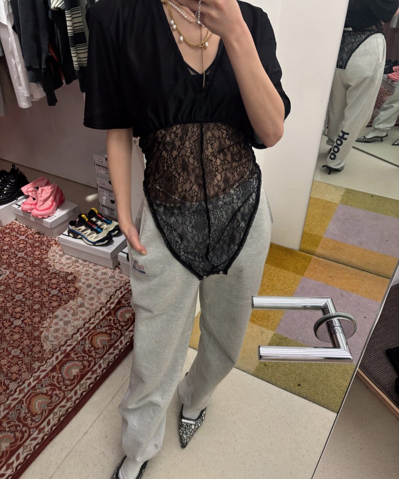 トップス fumie tanaka lace rompers FUMIE＝TANAKA lace rompers | kiow
