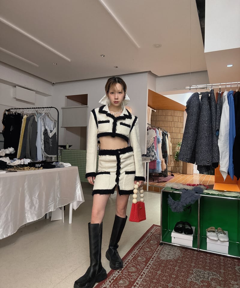 FETICO / Boucle knit short jacket | JURK shop t