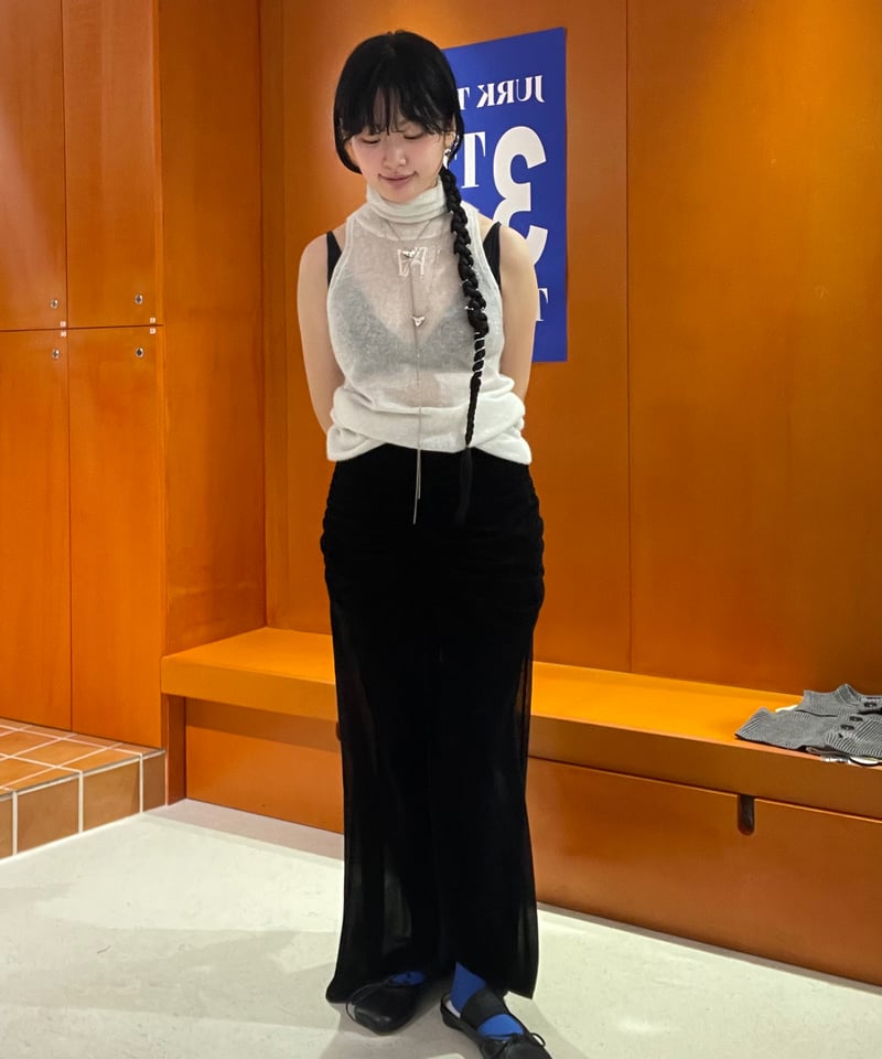 最終価格fetico velvet skirt